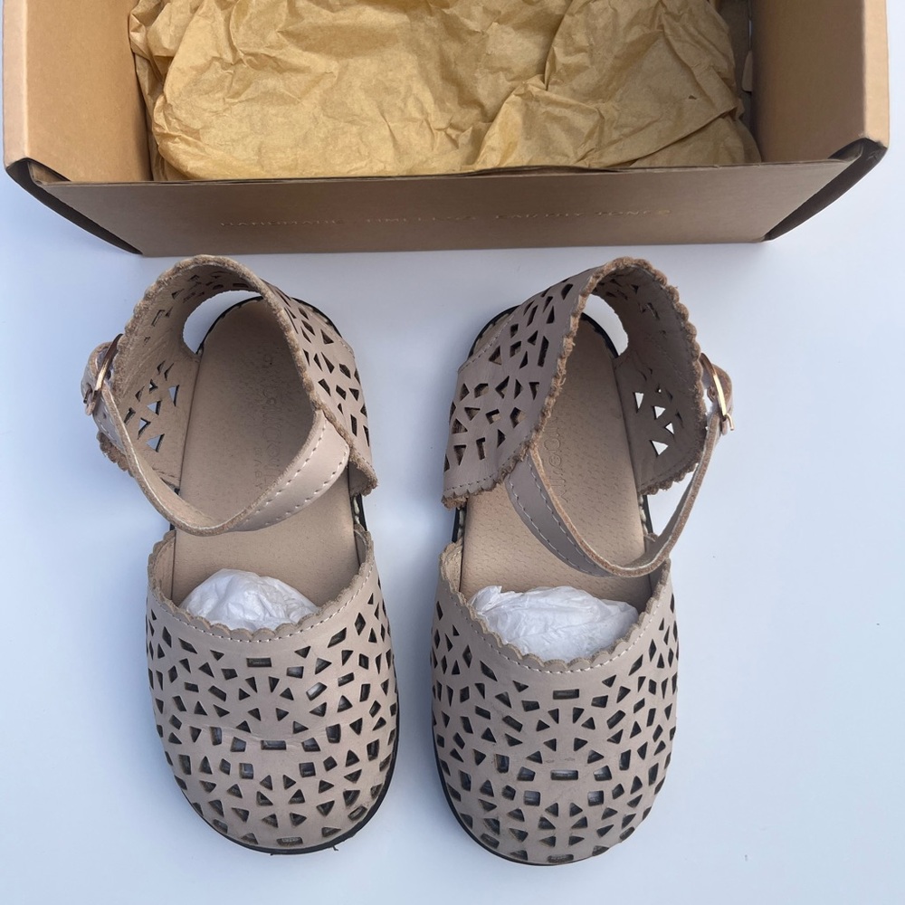 Consciously Baby Leather Sandals for little girl